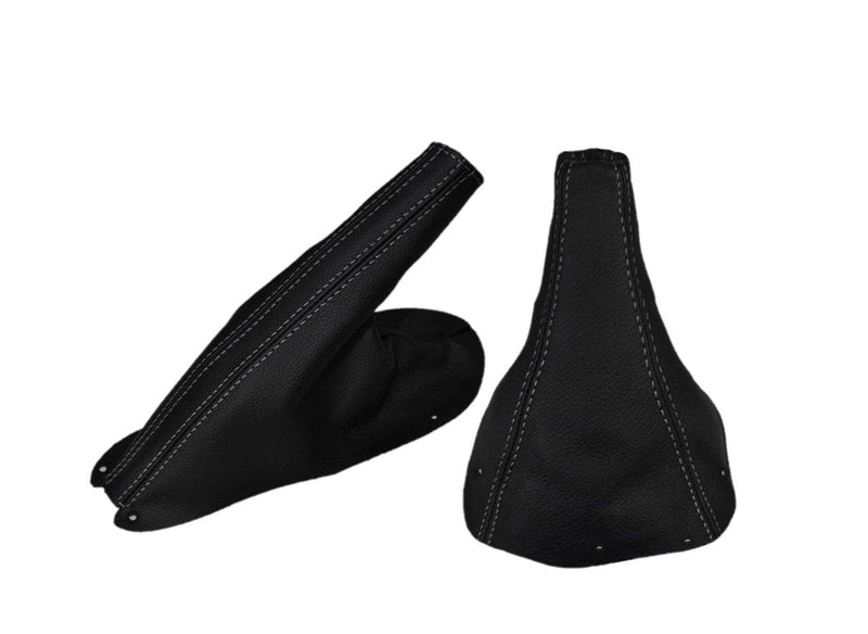 1994-2004 Ford Mustang GT-2001 Bullitt Genuine Real Leather Shift & Parking Brake Boot Cover - Auto Seat Replacement