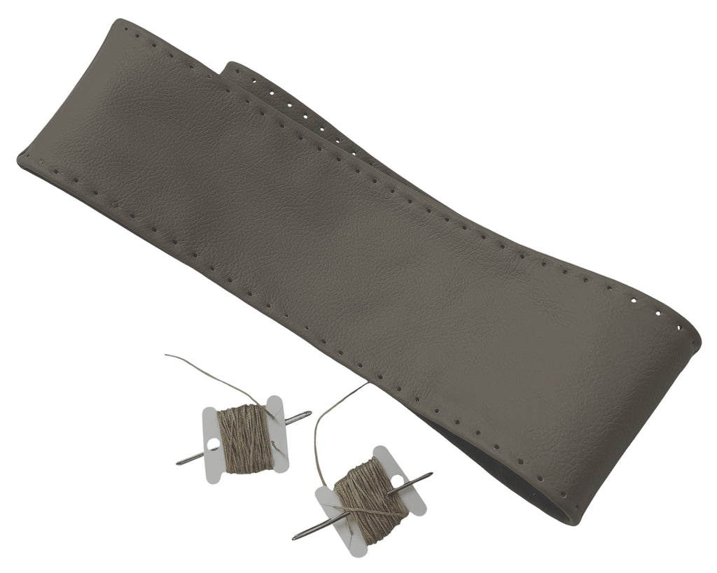 2000 2001 2002 2003 2004 2005 ford excursion limited gray leather steering wheel cover wrap real genuine 