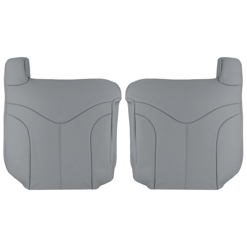 2000-2002 GMC Yukon Sierra XL Seat Cover in Pewter Gray Driver Top and Passenger Top Cushion Seat Covers 