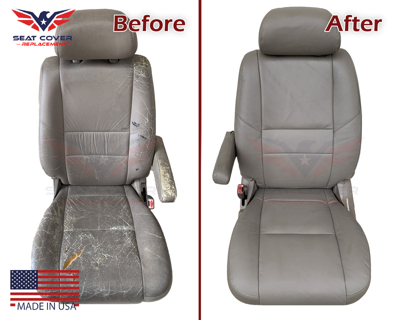 2000-2004 Toyota Tundra Leather Seat Cover Before and After Installation 