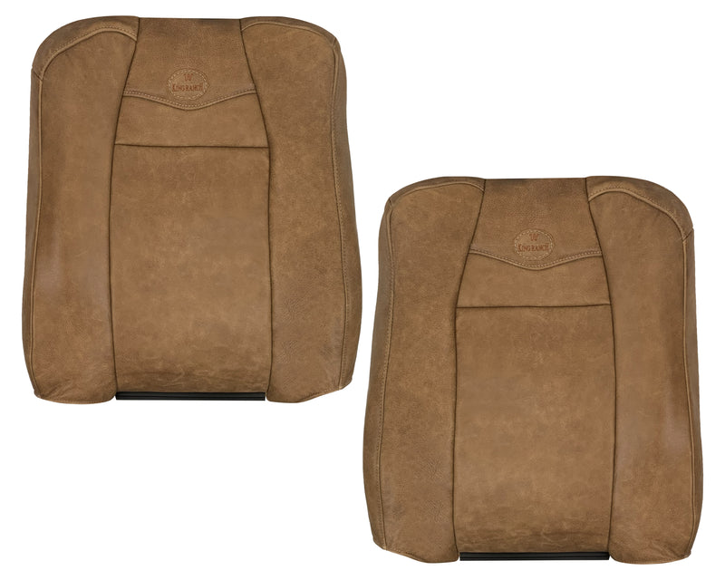 2001-2003 FORD F150 EXTENDED CAB KING RANCH COWHIDE GENUINE LEATHER FRONT SEAT COVER