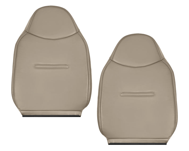 2002 - 2007 Ford F250 F350 F450 F550 Work Truck Super Duty XL Replacement Seat Covers in Tan Vinyl - Auto Seat Replacement