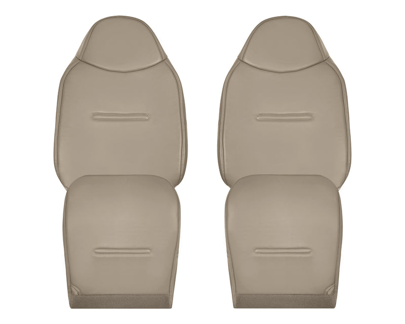 2002 - 2007 Ford F250 F350 F450 F550 Work Truck Super Duty XL Replacement Seat Covers in Tan Vinyl