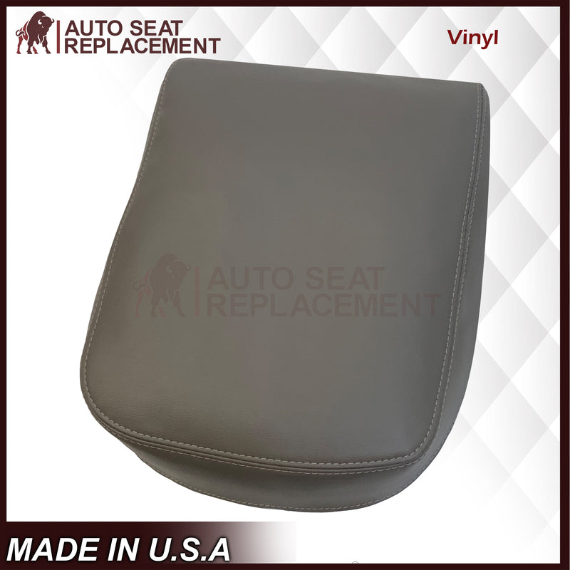 2002 - 2008 Dodge Ram Console Lid Armrest Synthetic Leather Cover Gray