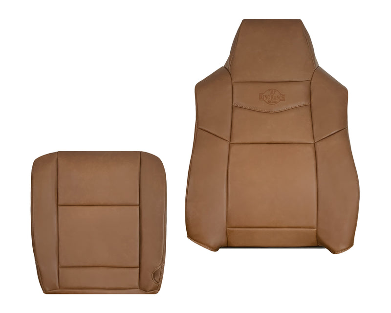 2002 2003 2004 2005 2007 Ford F250 F350 King Ranch Replacement Seat Covers: Driver &amp; Passenger, Bottom/Top/Lean Back, King Ranch Synthetic Leather