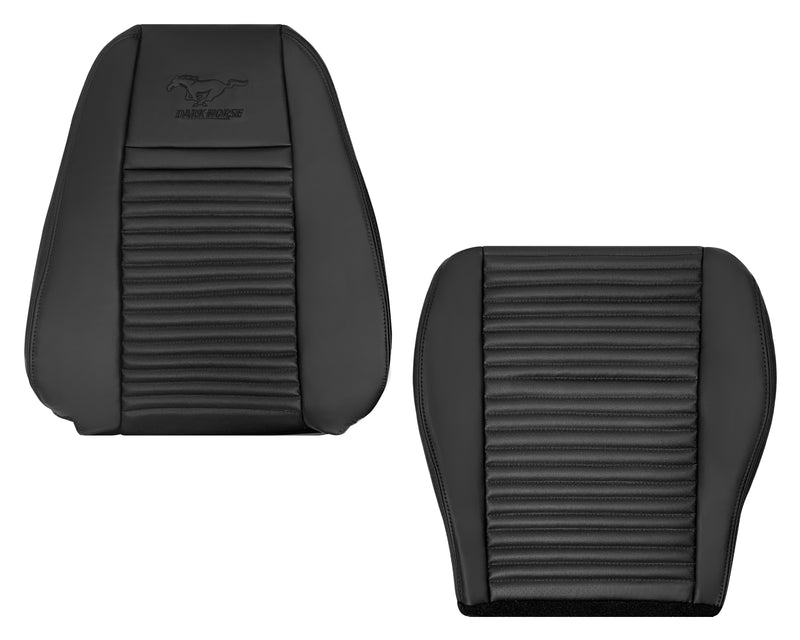 2003-2004 Ford Mustang Mach 1 Replacement Seat Covers in Ebony Black mach mack one driver cushion covers 