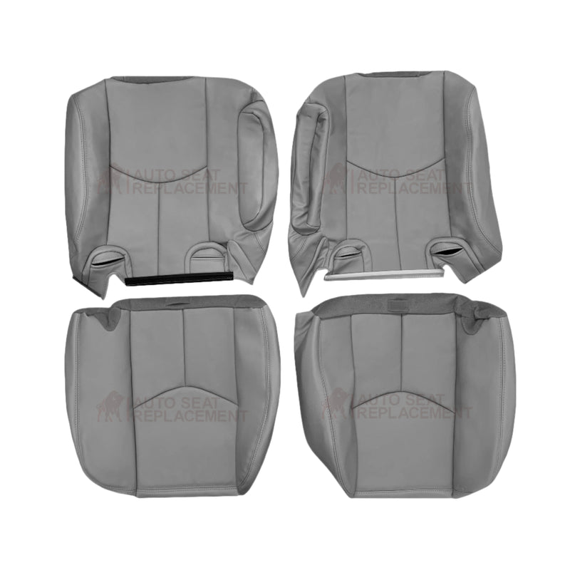 2003 - 2007 Chevy Tahoe Suburban & GMC Yukon Second Row 50/50 Captain Chairs Seat Cover In Gray - Choose from variant - Auto Seat Replacement