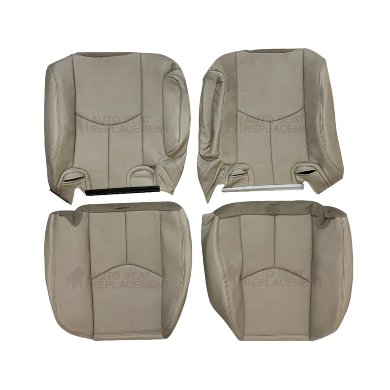 2003 - 2007 Chevy Tahoe Suburban & GMC Yukon Second Row 50/50 Captain Chairs Seat Cover In Light Tan (Shale)  - Choose from variant - Auto Seat Replacement