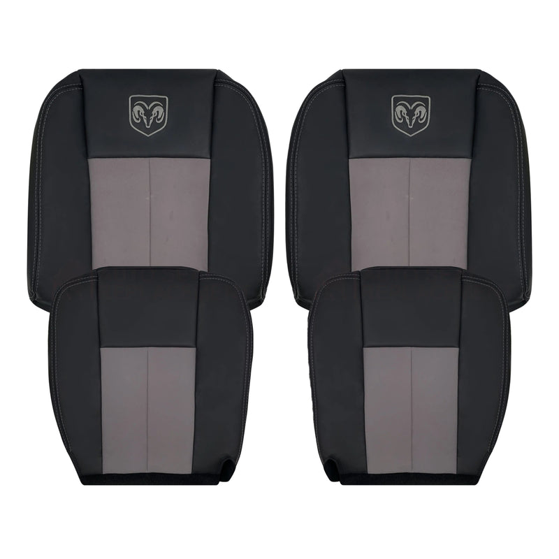 2004 Dodge Ram 1500 SLT Leather Seat Cover Black Dark Gray