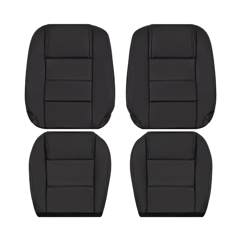 2005-2009 Ford Mustang Coupe GT V6 black leather replacement seat covers
