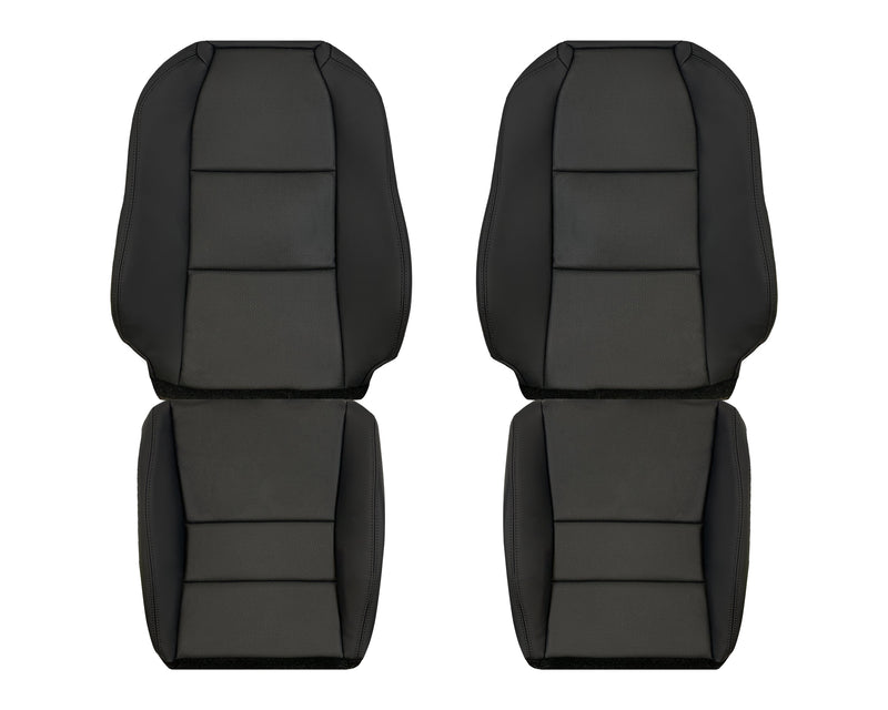 2005 - 2008 Acura TL Driver Or Passenger Replacement Genuine Leather or Synthetic Leather Seat Covers: Perforated Black