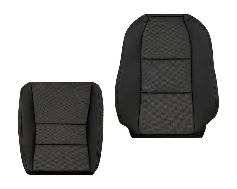 2005_2008 Acura TL Driver Passenger Replacement Genuine Leather Seat Covers Black
