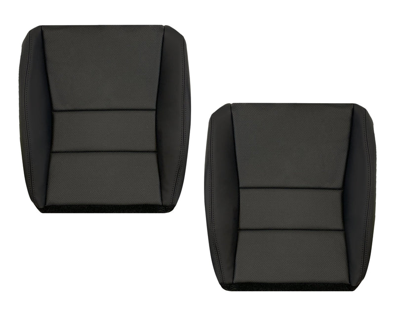 2005_2008 Acura TL Driver Passenger Replacement Genuine Leather Seat Covers Black