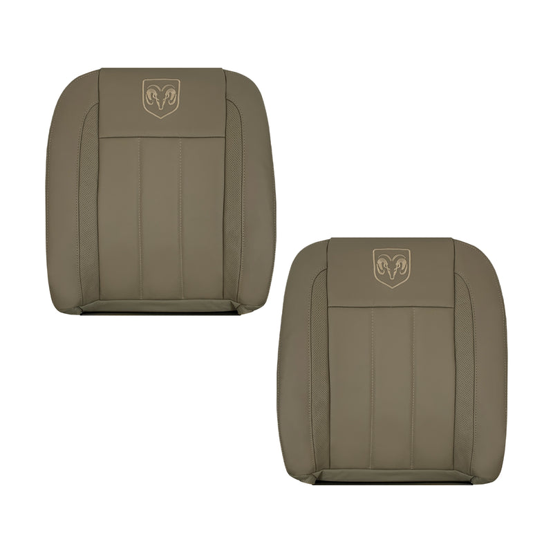 2006-2009_Dodge_Ram_3500_Laramie_Replacement_Driver_Or_Passenger_Leather_top_Seat_Cover_Medium_Khaki_Tan