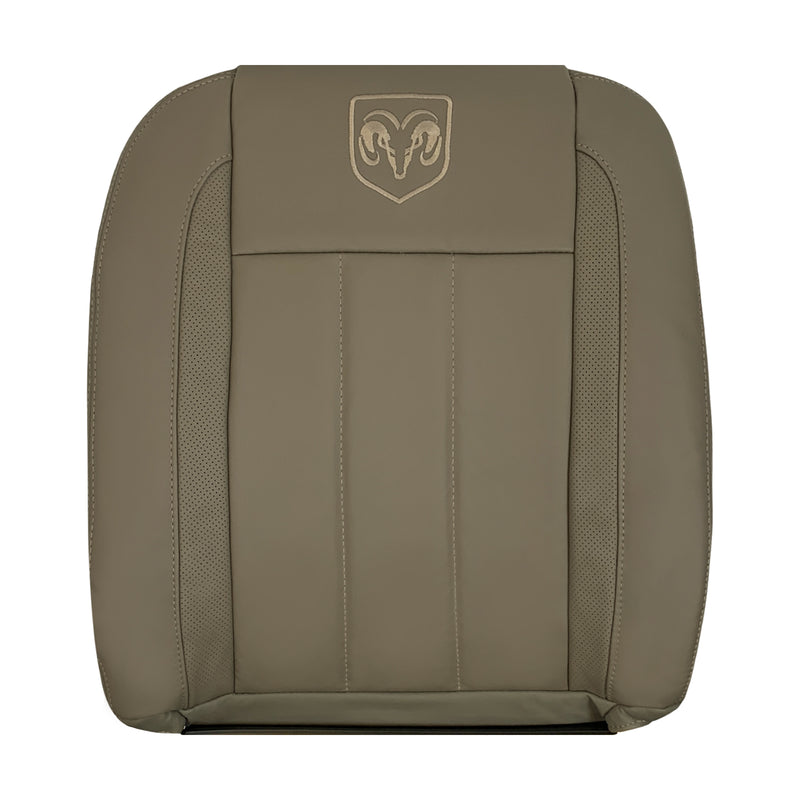 2006-2009_Dodge_Ram_3500_Laramie_Replacement_Driver_Or_Passenger_Leather_top_Seat_Cover_Medium_Khaki_Tan