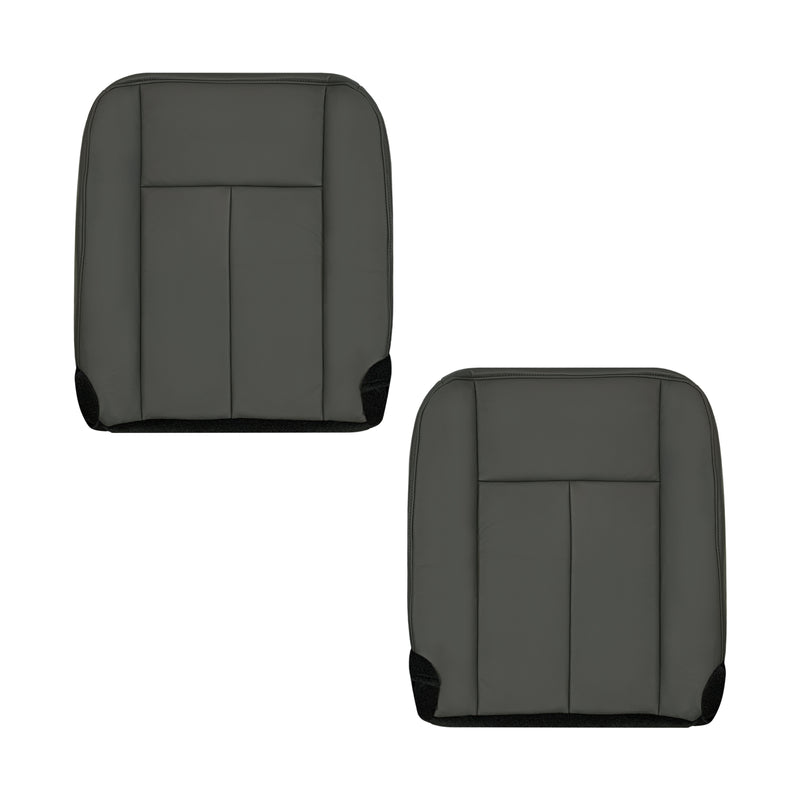 2007-2014 Ford Expedition XLT dark gray replacement Driver Passenger seat cover in genuine leather or synthetic leather
