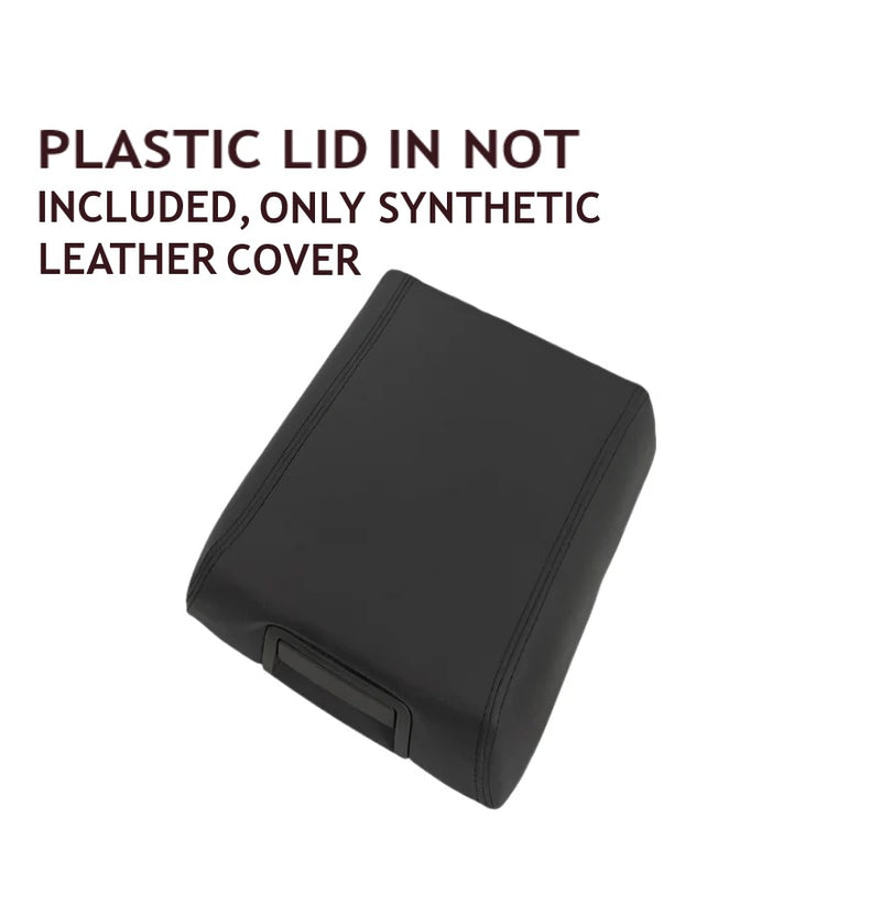 2007 - 2014  Ford Expedition Eddie Bauer Center Console Armrest Lid Cover In Black: Choose leather OR Vinyl - Auto Seat Replacement