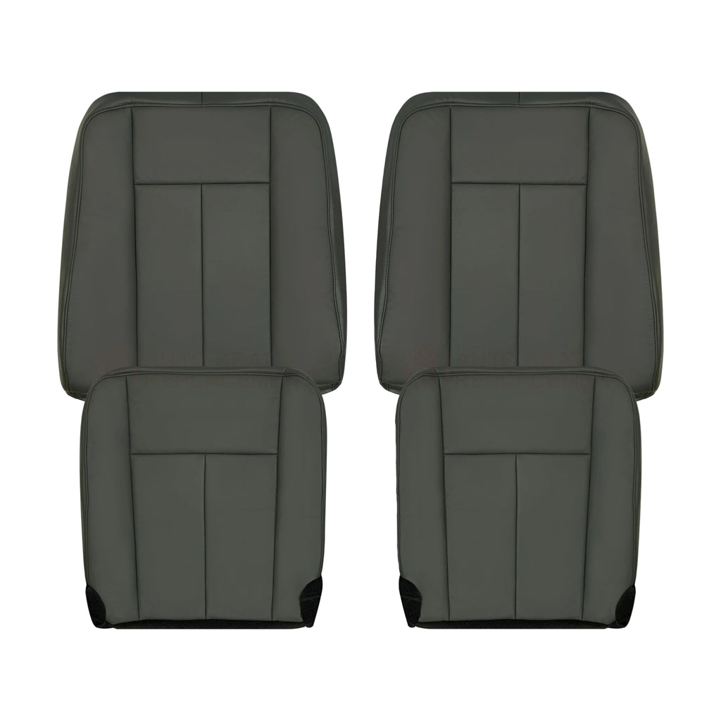 2007_2008 Ford Expedition xlt Dark Gray Leather Seat Covers