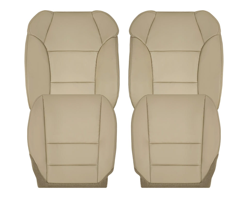 2007 - 2013 Acura MDX Driver Or Passenger Replacement Cushion Seat Covers: Non-Perforated Tan