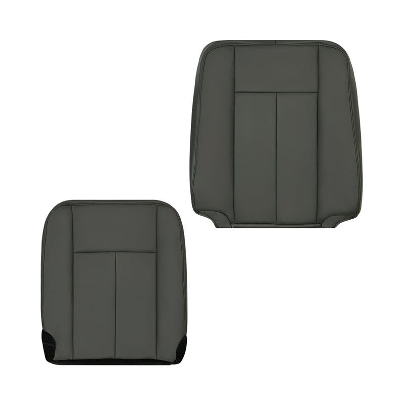 2007-2014 Ford Expedition XLT dark gray replacement seat cover in genuine leather or synthetic leather