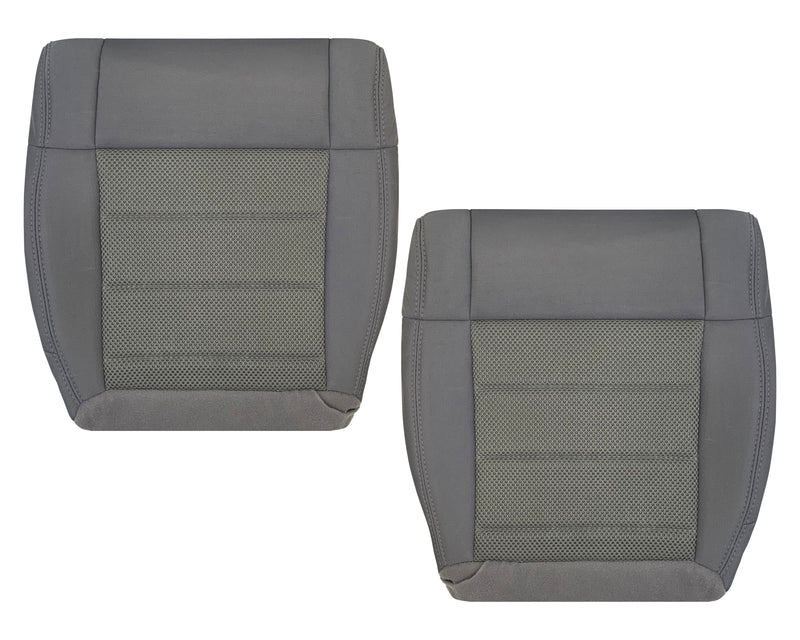 2008-2010 Jeep Wrangler Unlimited Sport-Bottom Replacement Cloth Seat Cover Gray