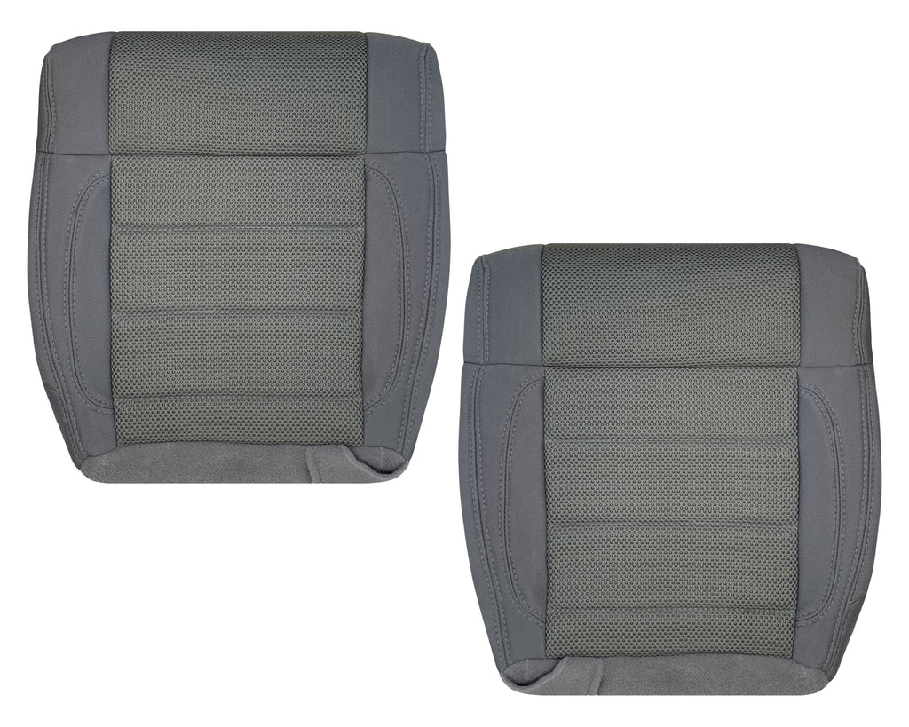thumbnail image 2 of Soillar Replacement Cloth Seat Cover – Driver Bottom For 2007 Jeep Wrangler Sahara (Gray, Manual/Powered, Heated Seat Compatible) 2 of 4