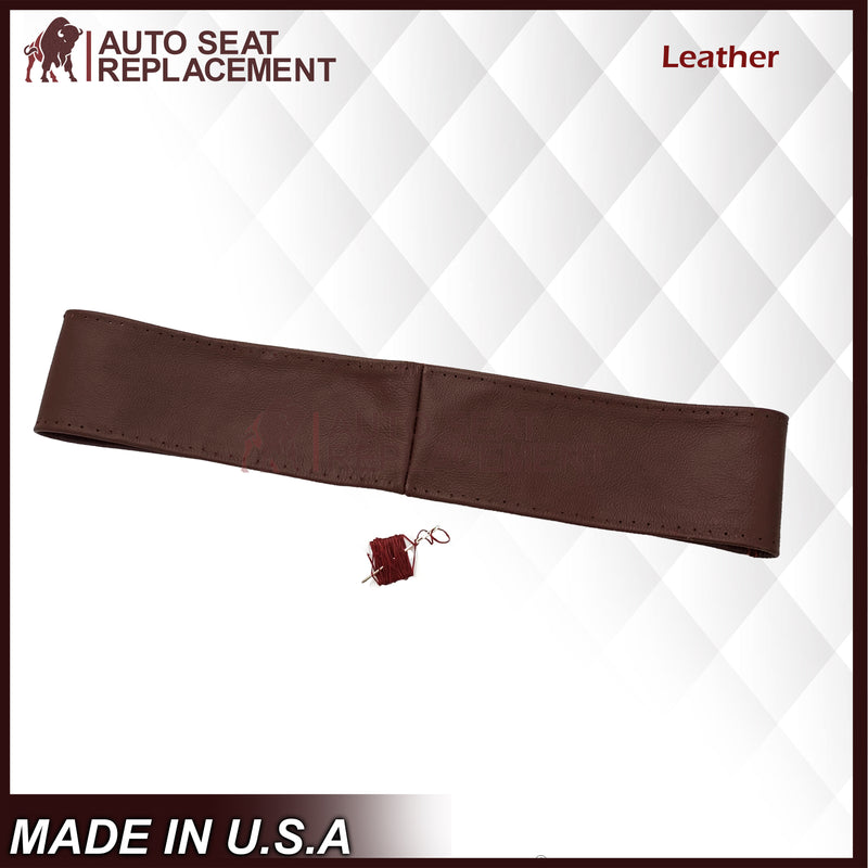 2011-2014 Ford F-250 F-350 King Ranch: Genuine Leather Steering Wheel Cover  + Lacing Thread and Flat head Needle - Auto Seat Replacement