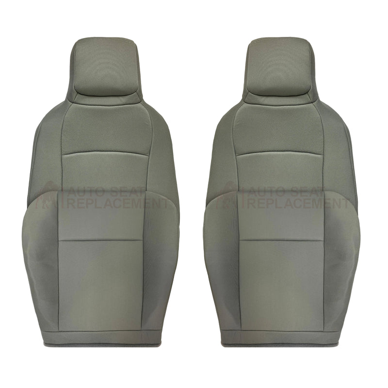 2009-2018 Ford Econoline E350 E450 E550 Gray Cloth Fabric Seat Cover & Cushion Foam - Auto Seat Replacement