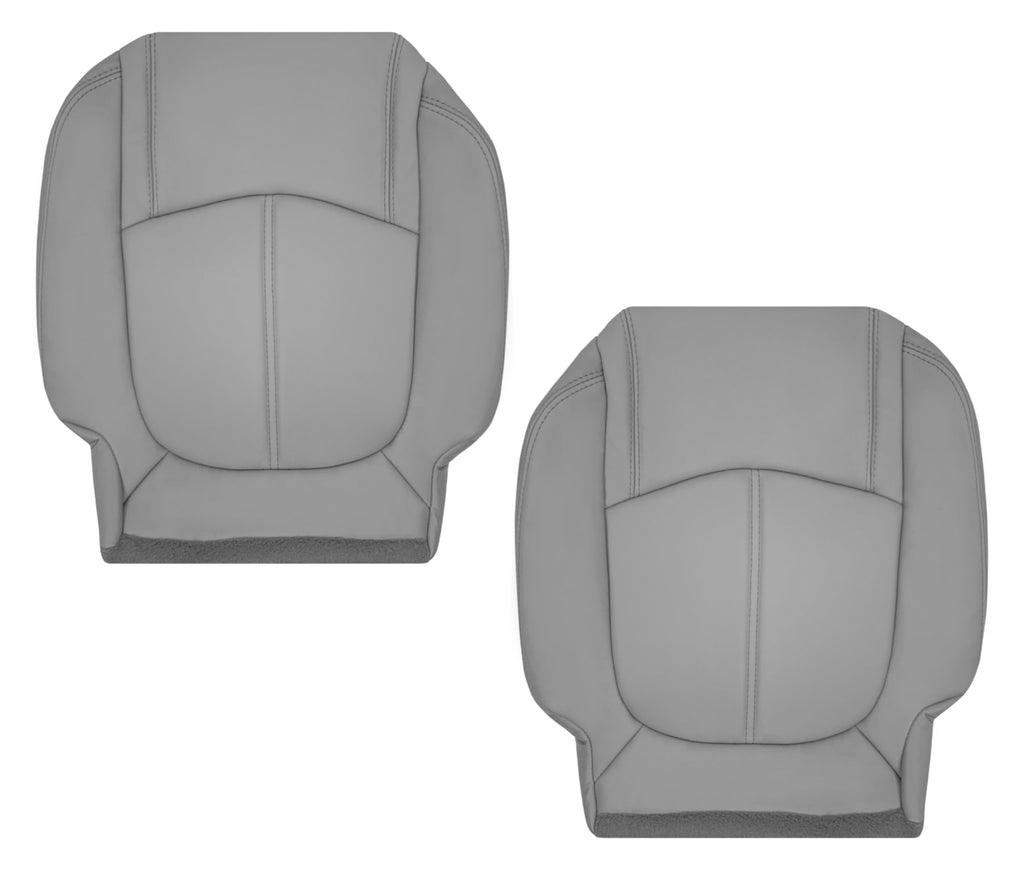 2009-2012 Chevrolet Traverse LT/LTZ Second Row Driver or Passenger Replacement Seat Cover: Non-Perforated, Gray