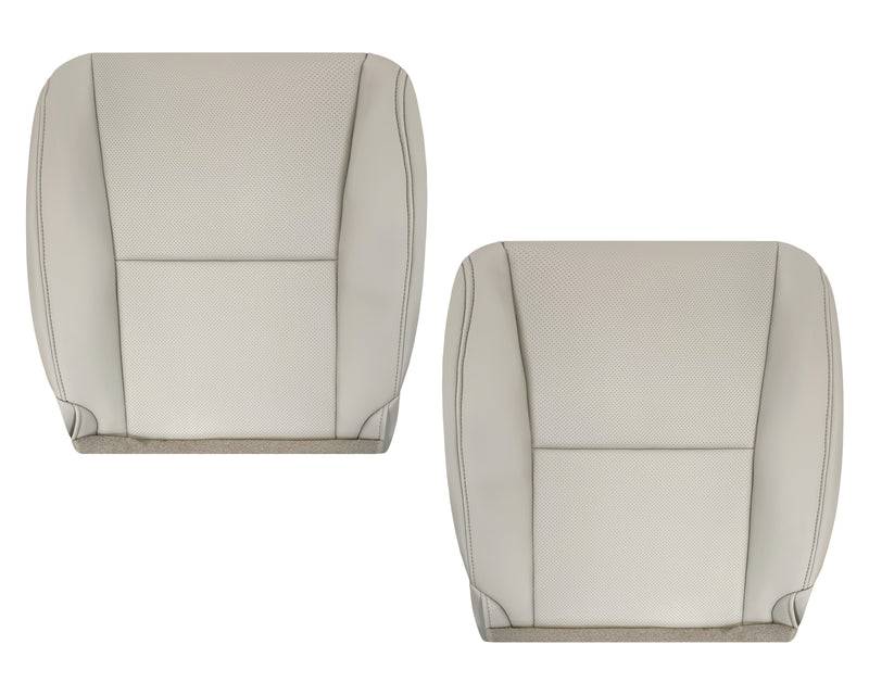 2010 2011-2012-2013-2015 Lexus RX350 RX450H Replacement Synthetic Leather Seat Covers: Tan Perforated Driver Passenger Top and Bottom