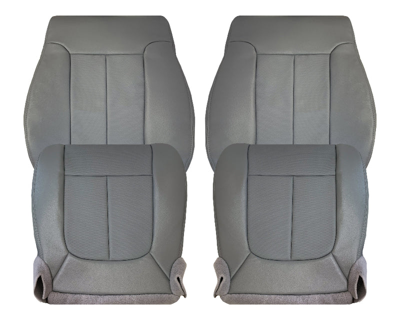 2011-2016 F250 F350 F450 F550 XL WT Driver Passenger Bottom Replacement Seat Covers Back Lean Back Cushion Covers 