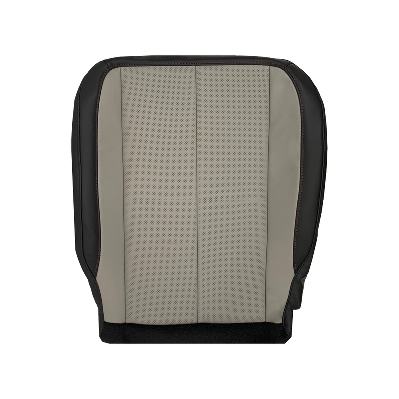 2011-2016_Fits_Chevrolet_Equinox_LTZ_Replacement_leather_Seat_cushion_Cover_In_2_Tone_Black_Gray_Driver_passenger_side