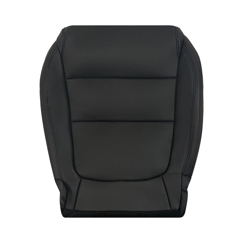 2013 to 2015 For Mazda CX-5 Driver Passenger Black Bottom Cushion Perforated Leather Seat Cover