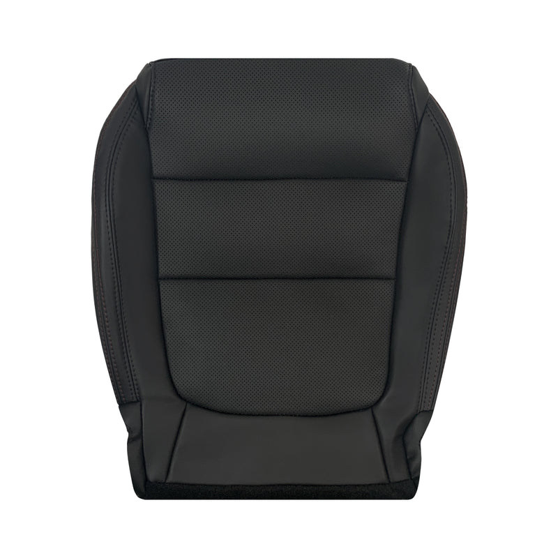 2013 to 2015 For Mazda CX-5 Driver Passenger Black Bottom Cushion Perforated Leather Seat Cover