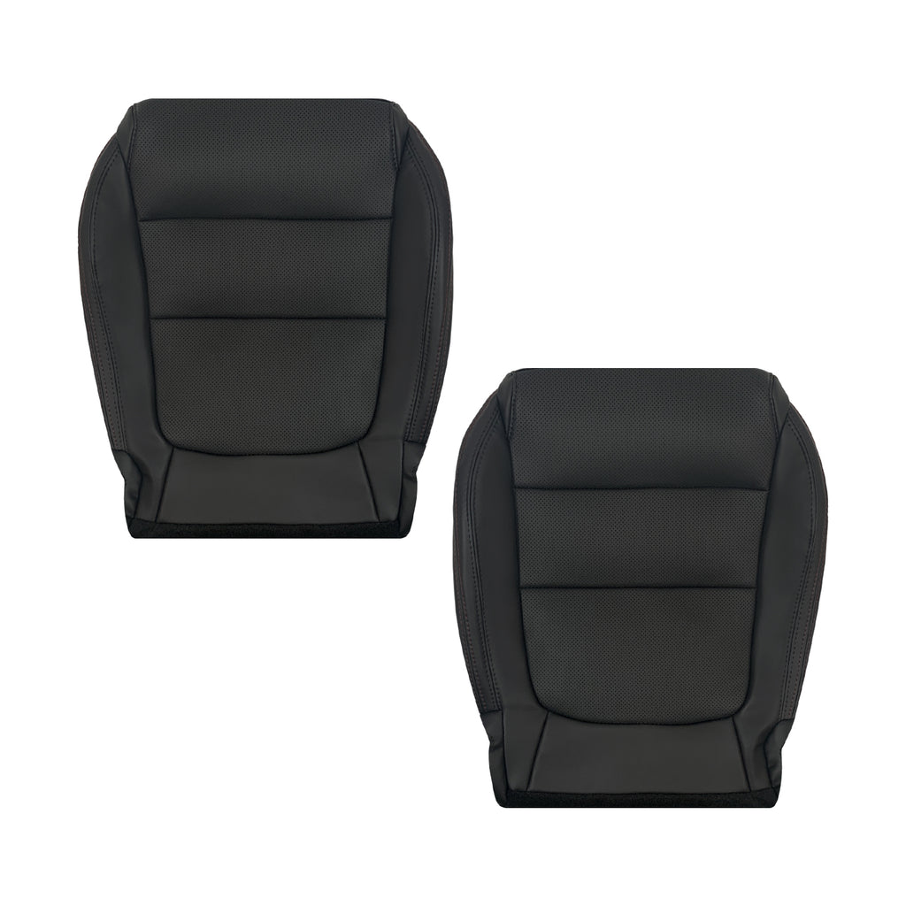 2013 to 2015 For Mazda CX-5 Driver Passenger Black Perforated Leather Seat Cover