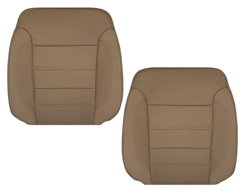 2014-2019 GMC Sierra Denali Perforated Genuine Leather Replacement Seat Cover In Dune 
