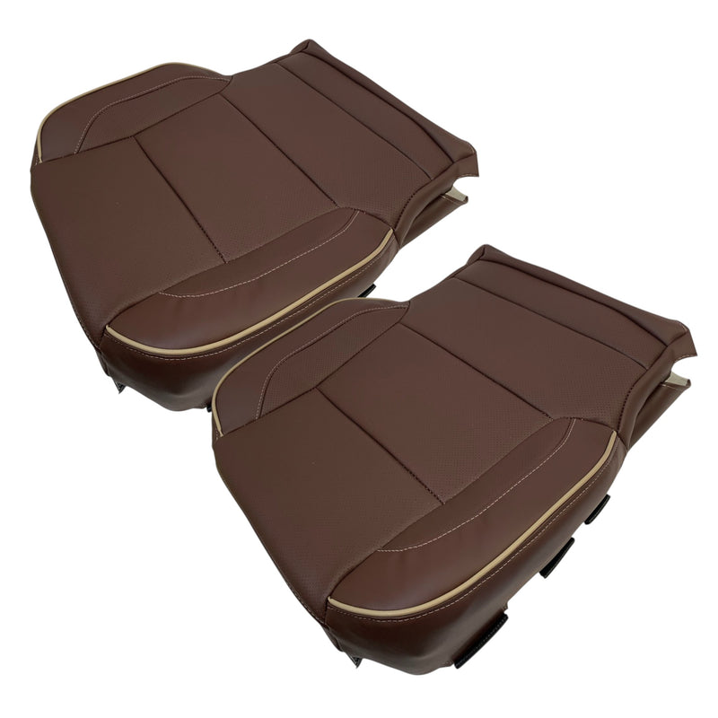 2014 - 2018 Chevy Silverado High Country Edition Perforated Bottom Seat Cover in Vinyl Driver Passenger Bottom Cushion 