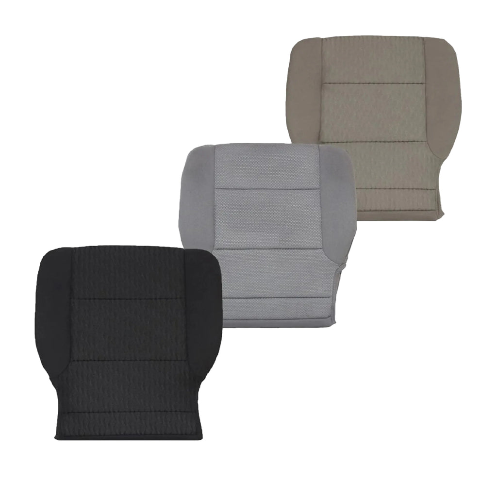 2014 2015 2016 2017 2018 2019 Chevy Silverado & GMC Sierra Cloth Fabric Seat Cover Replacement in Dune Tan OR Dark Ash Gray - Auto Seat Replacement
