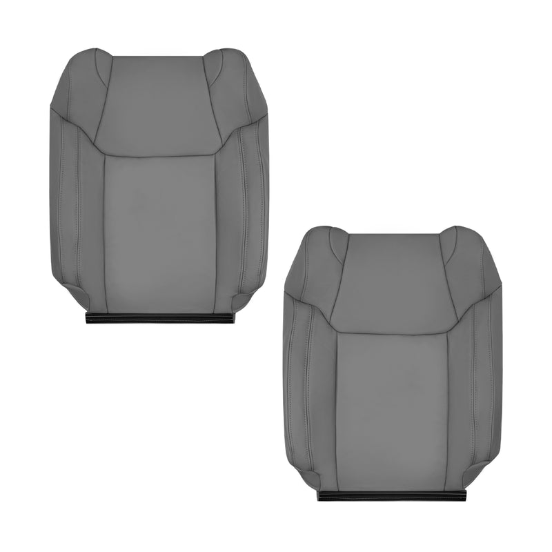 2014_2021 Fits Toyota Tundra Work Truck Driver Passenger Leather Replacement Seat Cover In Graphite Gray