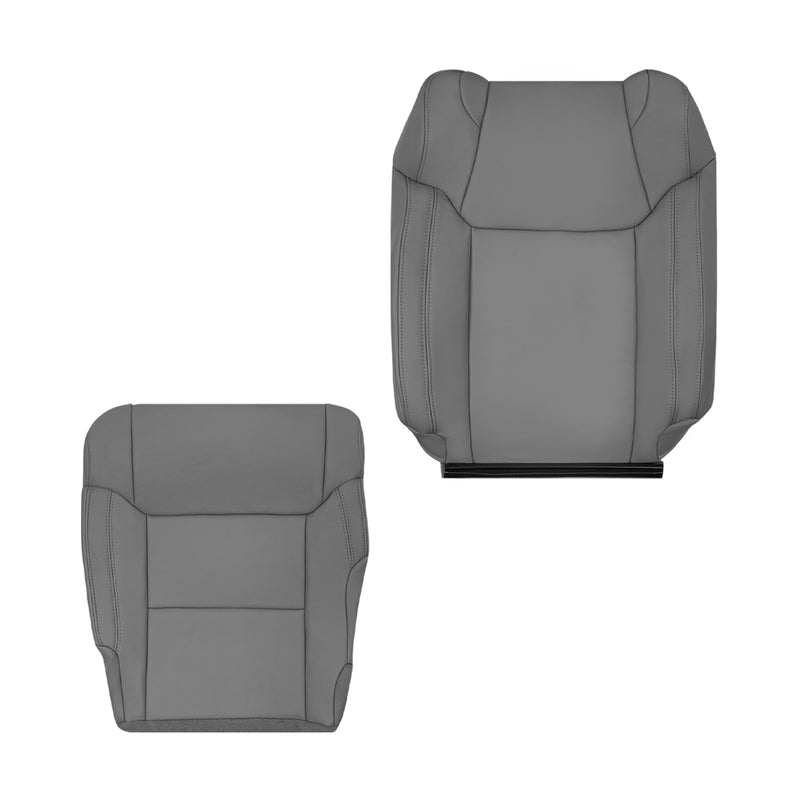 2014-2021 Toyota Tundra Work Truck Driver Passenger Leather Seat Cover In Graphite Gray