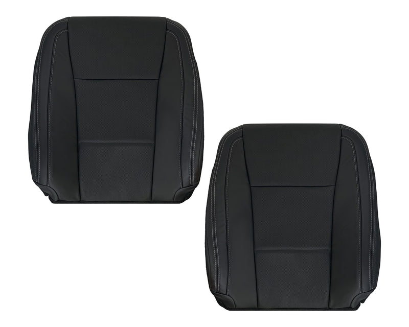 2015_2015_2017_Ford_F150_Lariat_Charcoal_Black_Leather_or_Vinyl_Seat_Cover_Replacement_Driver_amp_Passenger_Bottom_Top_Lean_Back-Cushion-cover-cushion-new