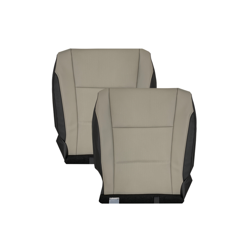 2016-2022 Lexus RX350 RX450h - Perforated Synthetic Leather Seat Cover: 2-Tone Gray & Black