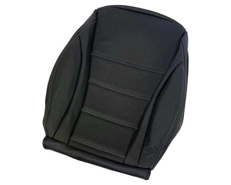 2016 - 2022 Mercedes Benz GLC Class C250, C300, C350 Driver OR Passenger Bottom Leather Seat Cover in Perforated Black