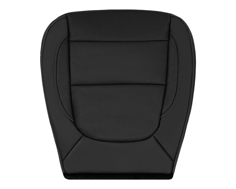 2017-2022 GMC Acadia Denali Driver or Passenger Bottom Replacement Leather Seat Covers In Black
