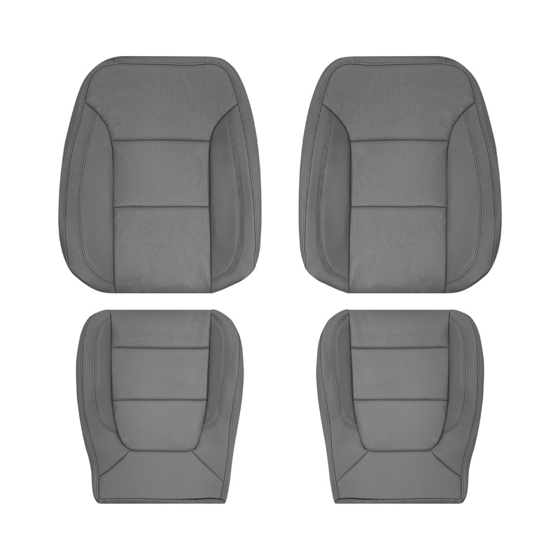 2019-2022 Chevy Silverado GMC Sierra Gideon Gray leather replacement seat cover for driver or passenger automotive upholstery repair