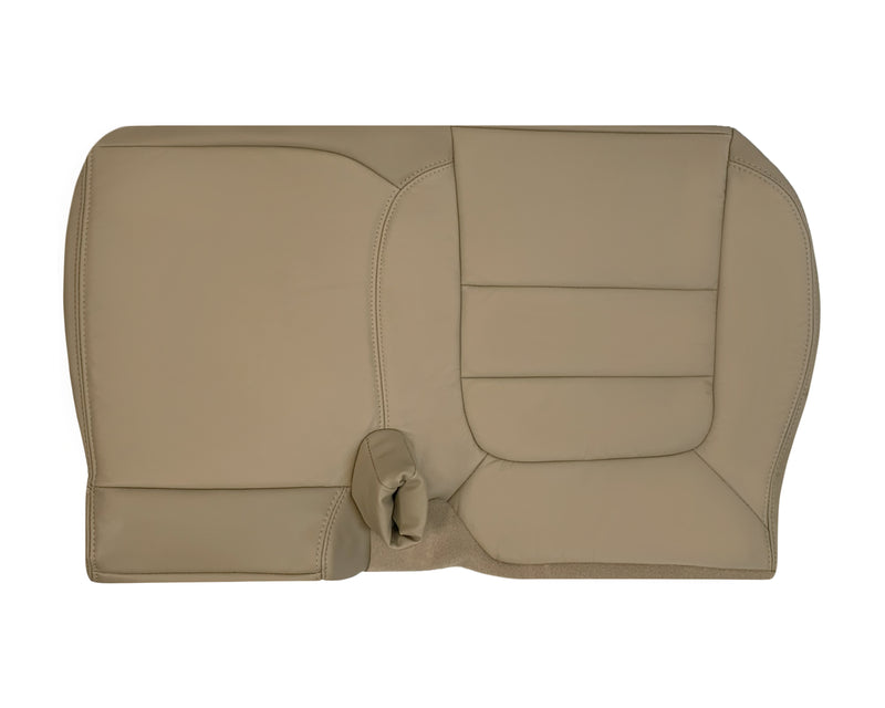 2002-2003 Ford F-150 Lariat SuperCrew Replacement Genuine Leather Seat Cover: Medium Parchment Tan - Auto Seat Replacement