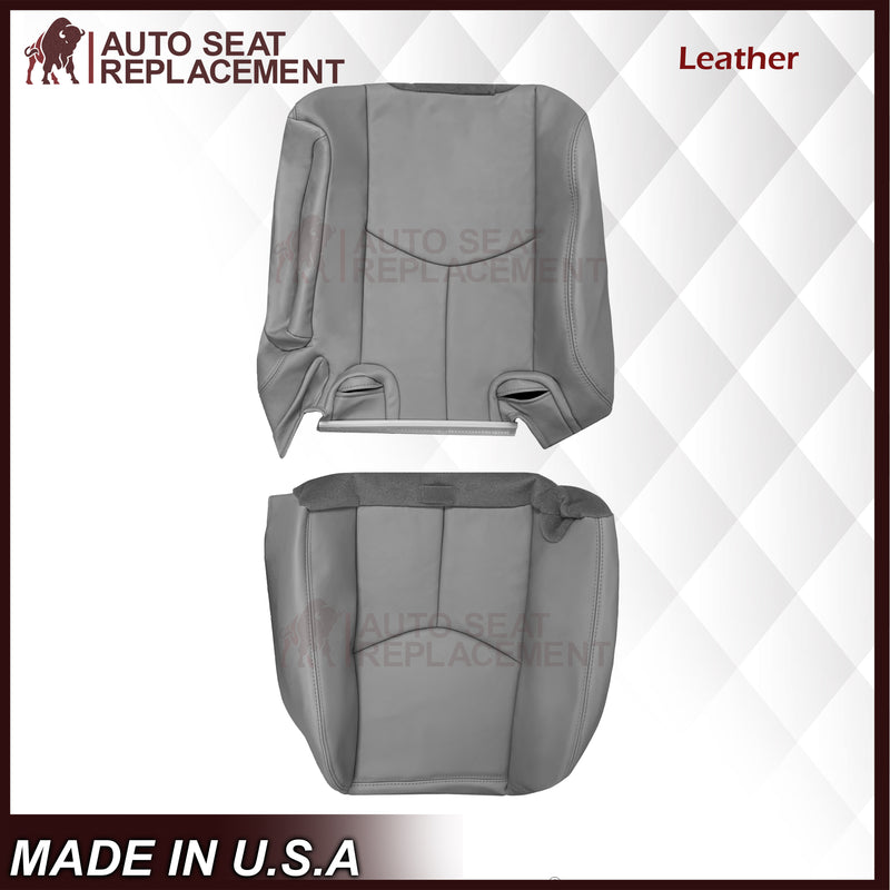 2003 - 2007 Chevy Tahoe Suburban & GMC Yukon Second Row 50/50 Captain Chairs Seat Cover In Gray - Choose from variant