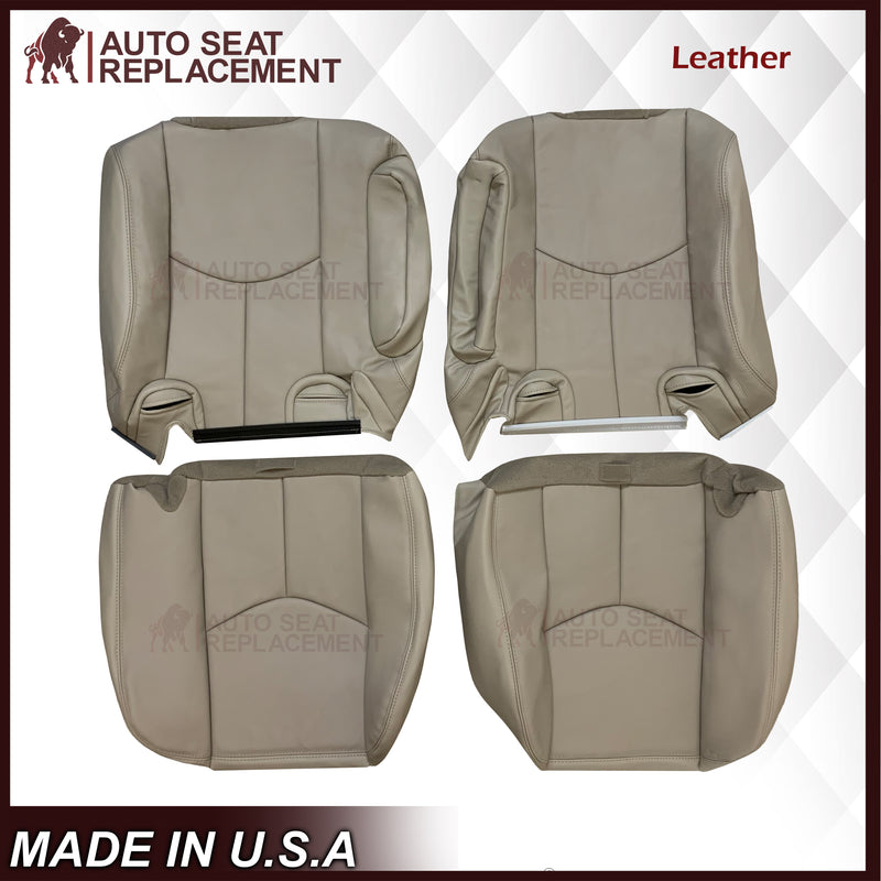 2003 - 2007 Chevy Tahoe Suburban & GMC Yukon Second Row 50/50 Captain Chairs Seat Cover In Light Tan (Shale)  - Choose from variant