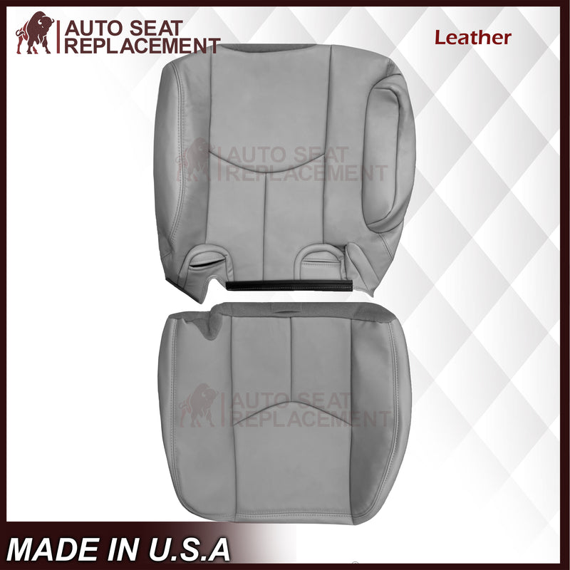 2003 - 2007 Chevy Tahoe Suburban & GMC Yukon Second Row 50/50 Captain Chairs Seat Cover In Gray - Choose from variant