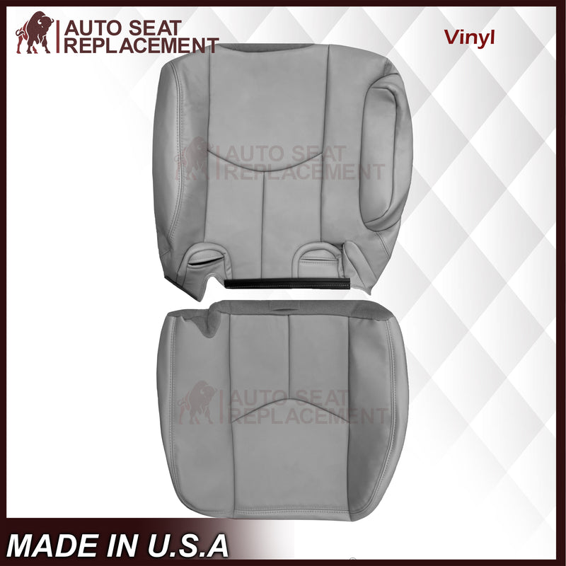 2003 - 2007 Chevy Tahoe Suburban & GMC Yukon Second Row 50/50 Captain Chairs Seat Cover In Gray - Choose from variant